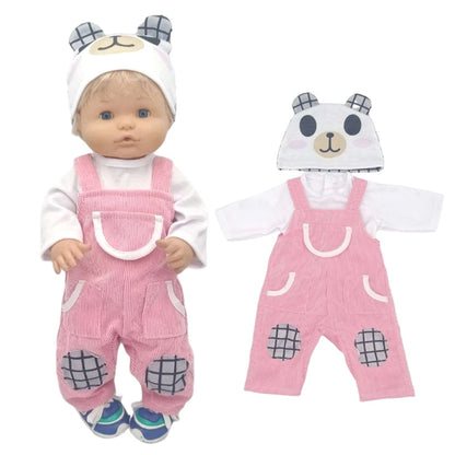 40cm / 16 Inch Reborn Baby Doll Clothes – Cute Rompers Outfit for Nenuco Dolls