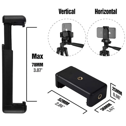 Smartphone Tripod | Portable Mobile Phone Stand | Cellphone Selfie Holder for Photos and Videos