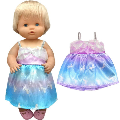 40cm Reborn Baby Doll Dress – Clothes for Nenuco and Sister Dolls, Perfect Gift for Girls