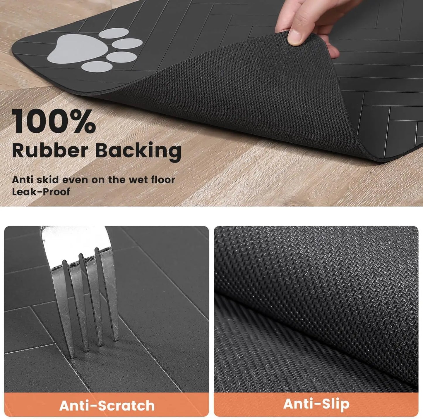 🐶🐱 AquaGuard™ Pet Feeding Mat – Absorbent, Waterproof & Quick-Dry Placemat for Dogs and Cats