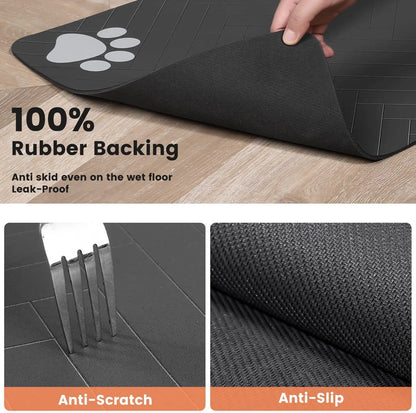🐶🐱 AquaGuard™ Pet Feeding Mat – Absorbent, Waterproof & Quick-Dry Placemat for Dogs and Cats