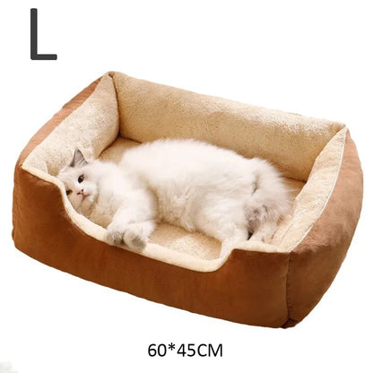 Cozy Pet Bed for Cats and Small Dogs – Soft Cushion House Basket for Ultimate Comfort