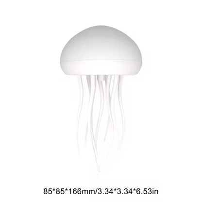 RGB Jellyfish Night Light – Cute Cartoon Bedside Lamp with Voice Control & Type-C Charging
