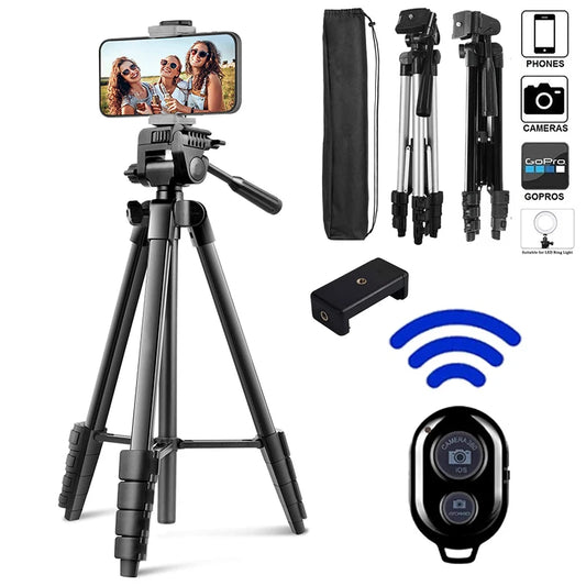 DSLR Tripod & Cellphone Tripod – Portable Phone Stand Holder for Mobile, Selfies, and Photos with GIFt