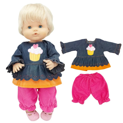 40cm / 16 Inch Reborn Baby Doll Clothes – Cute Rompers Outfit for Nenuco Dolls