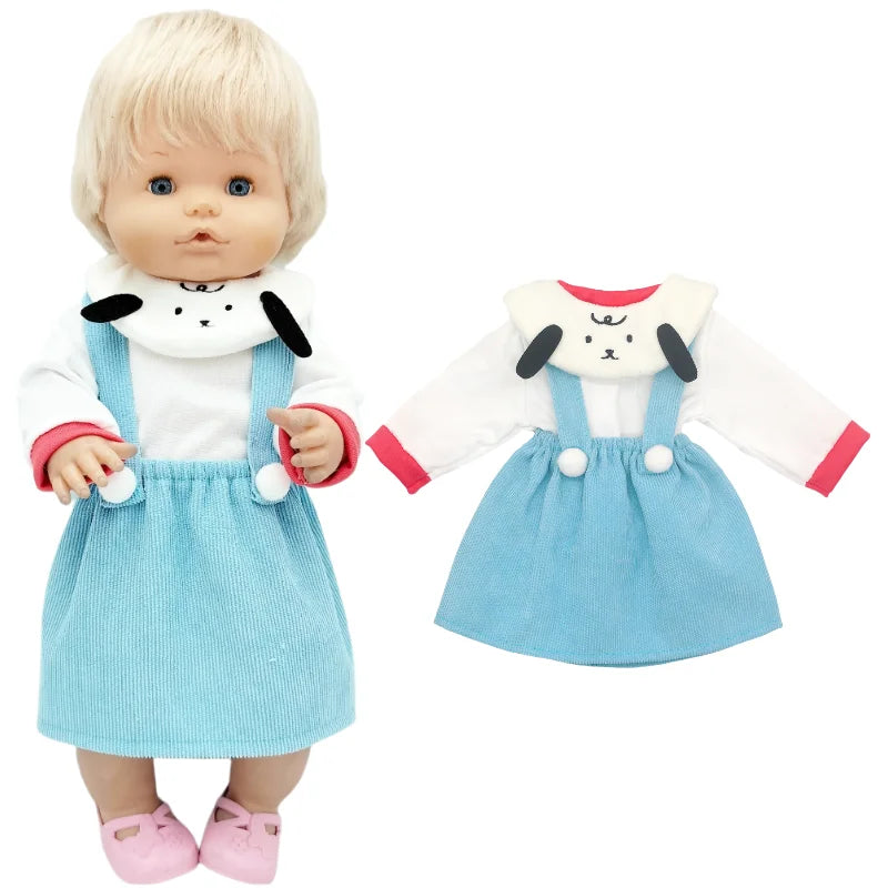 40cm / 16 Inch Reborn Baby Doll Clothes – Cute Rompers Outfit for Nenuco Dolls