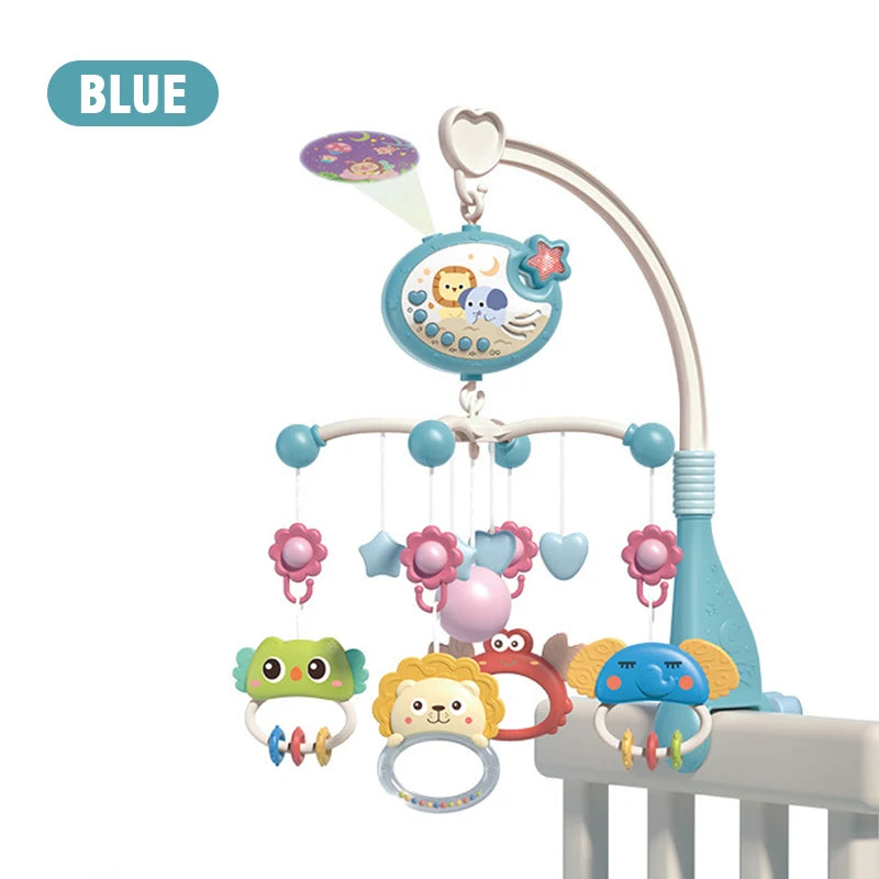 Remote Control Baby Crib Mobile with Star Projector – Musical Bed Bell Toy for Newborns (0-6 Months)