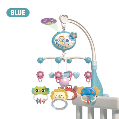 Remote Control Baby Crib Mobile with Star Projector – Musical Bed Bell Toy for Newborns (0-6 Months)