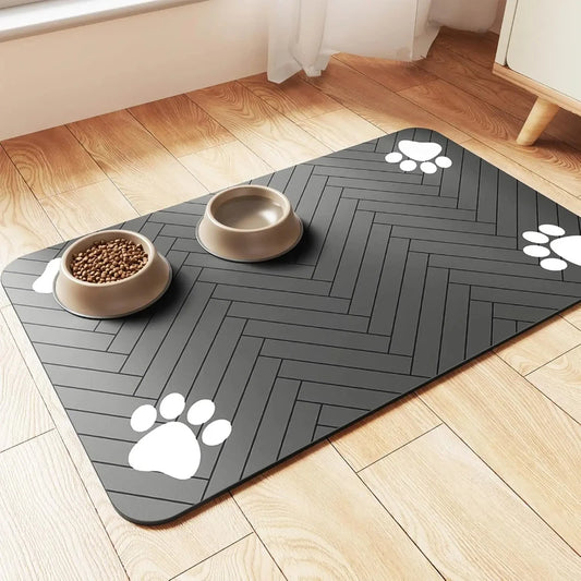 🐶🐱 AquaGuard™ Pet Feeding Mat – Absorbent, Waterproof & Quick-Dry Placemat for Dogs and Cats