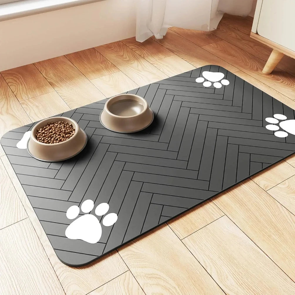 🐶🐱 AquaGuard™ Pet Feeding Mat – Absorbent, Waterproof & Quick-Dry Placemat for Dogs and Cats