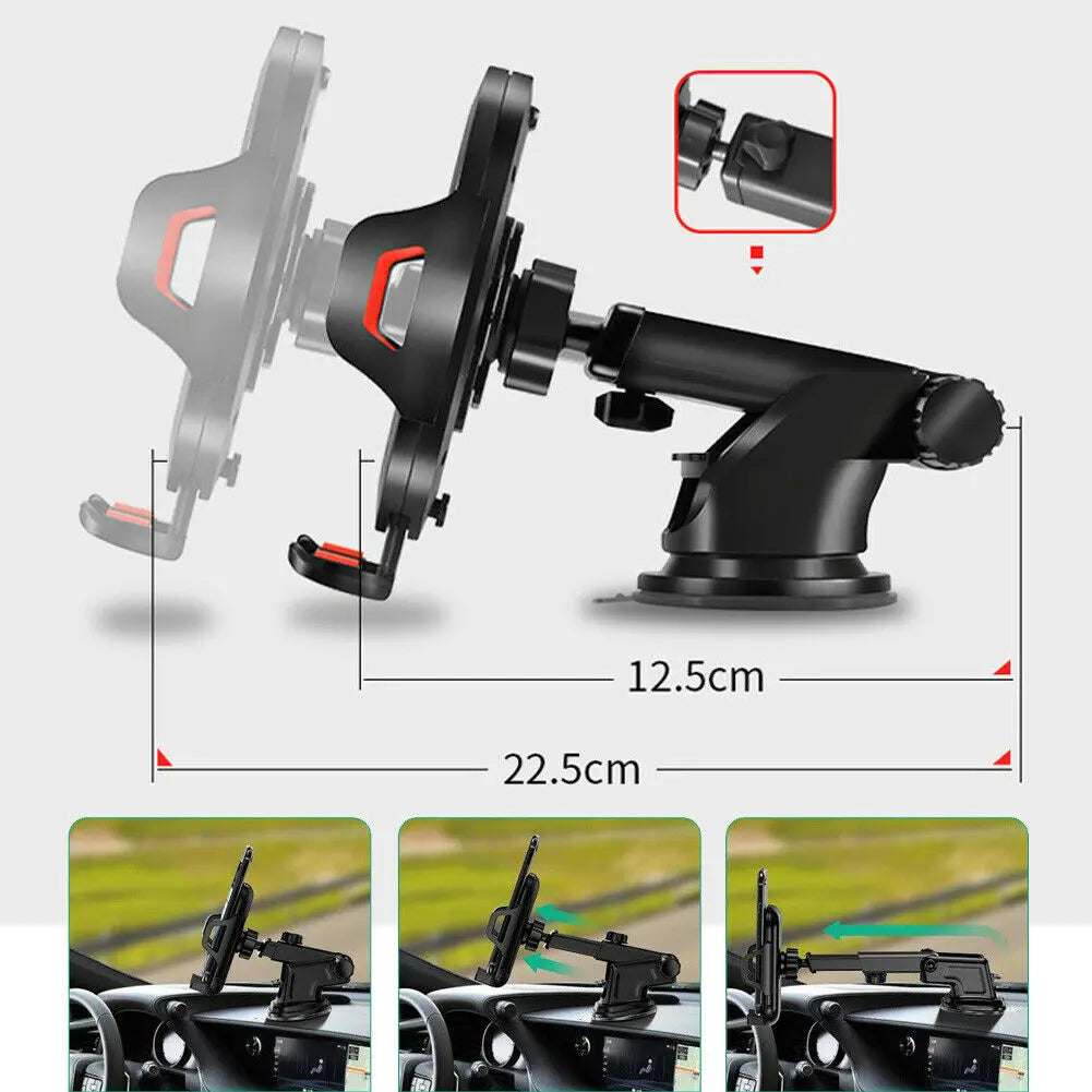 Universal Car Phone Holder with Suction Mount – GPS and Mobile Support for Xiaomi, Huawei, iPhone 7 to 12 Pro Max