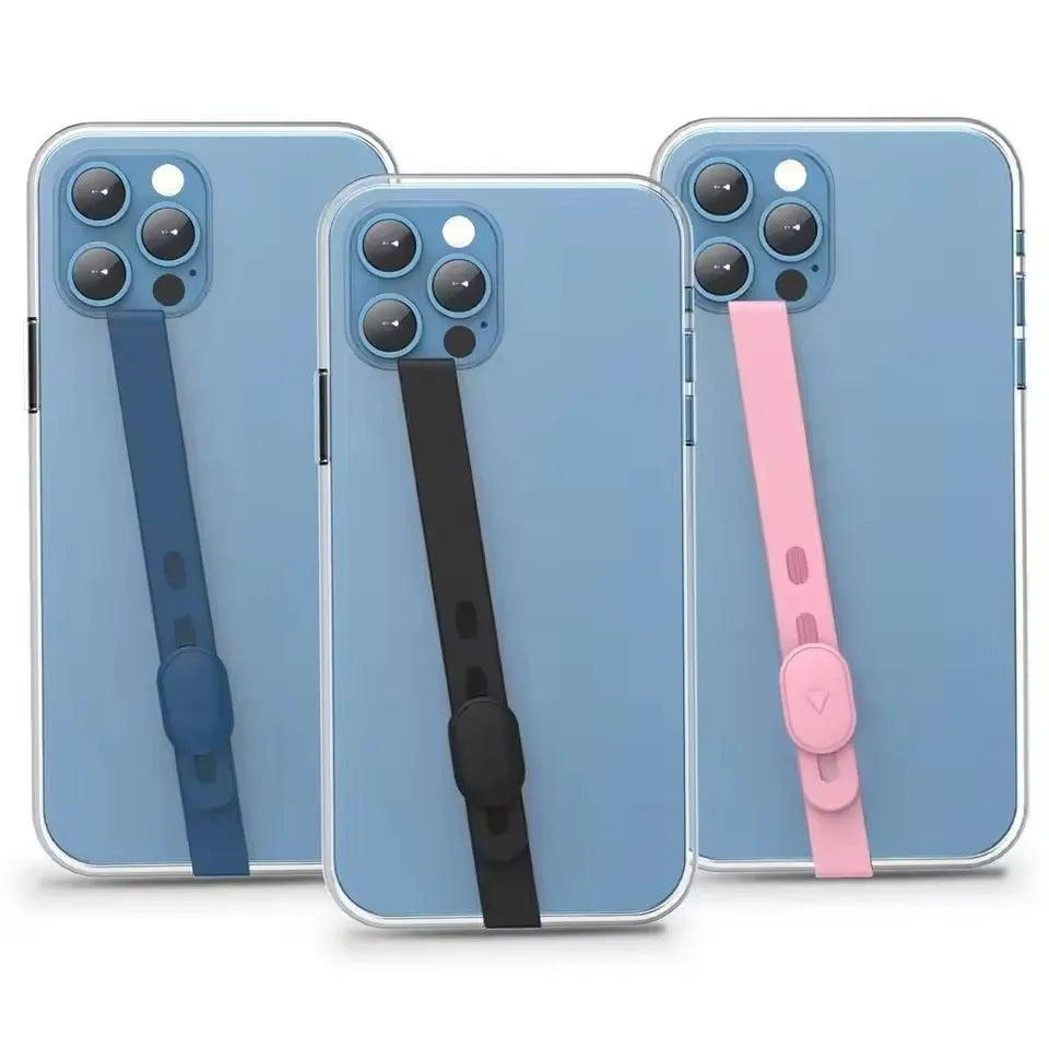 Adjustable Silicone Phone Strap – Anti-Lost Wristband Holder for Smartphones
