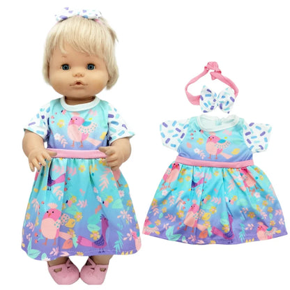 40cm / 16 Inch Reborn Baby Doll Clothes – Cute Rompers Outfit for Nenuco Dolls