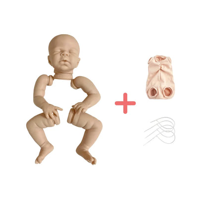 Bebe Reborn Doll Kit Newborn 16 Inches Zendric Reborn Doll Kits Blank Unpainted Unfinished Baby Mold DIY Doll For Girls