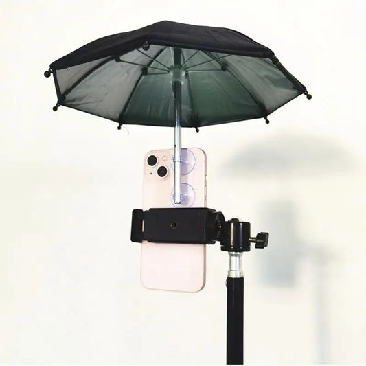 Mobile Phone Parasol - Anti-Glare Sunshade Umbrella for Phone, Car Visor Cell Phone Holder, Sun Protection Cover