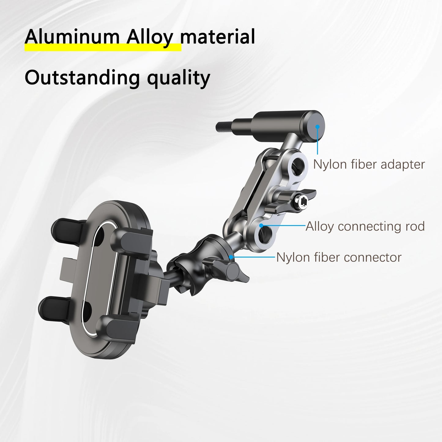 🚗 Off-Road Car A-Pillar Phone Holder – Armrest Mount Bracket for Trucks & SUVs