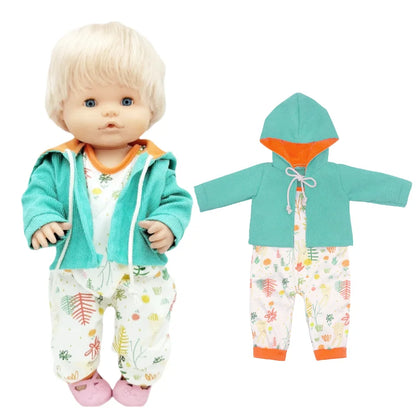 40cm / 16 Inch Reborn Baby Doll Clothes – Cute Rompers Outfit for Nenuco Dolls