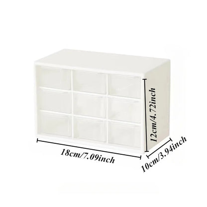 Wall-Mountable 9-Drawer Organizer for Office Supplies, Stationery, Jewelry & Small Items-Home & Office Organization Accessory