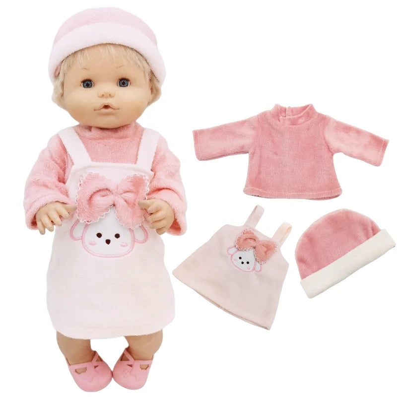 40cm / 16 Inch Reborn Baby Doll Clothes – Cute Rompers Outfit for Nenuco Dolls